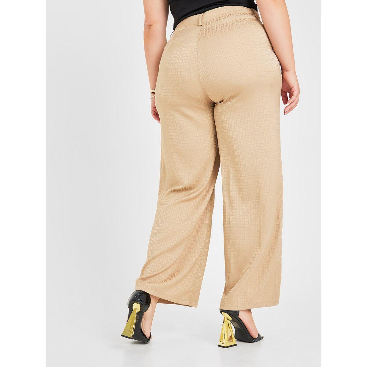 Styli Plus High Rise Jacquard Print Wide Leg Trouser-women-clothing-bottoms-trousers-image-4