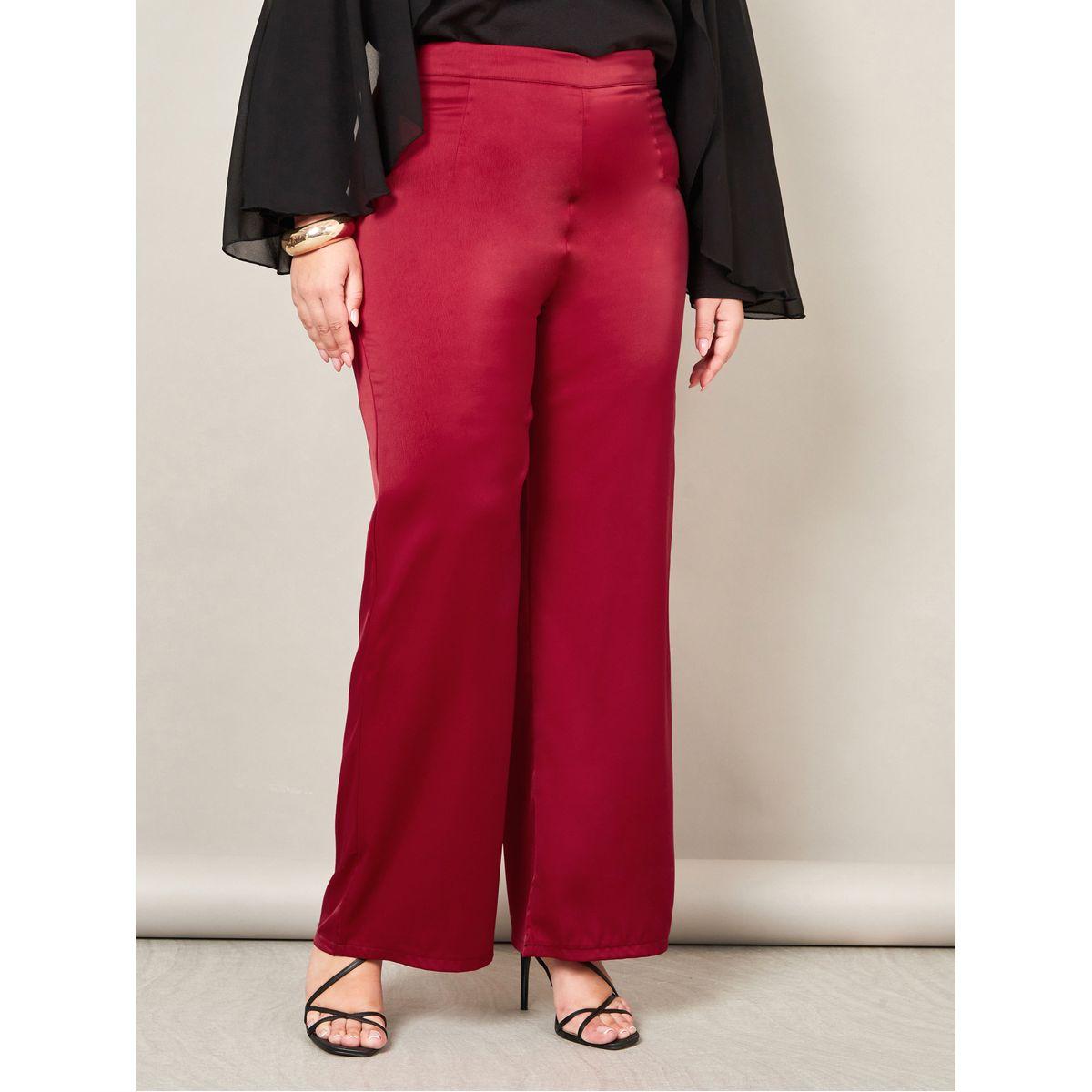 بنطال ساتان واسع الأرجل-women-clothing-bottoms-trousers-image-1