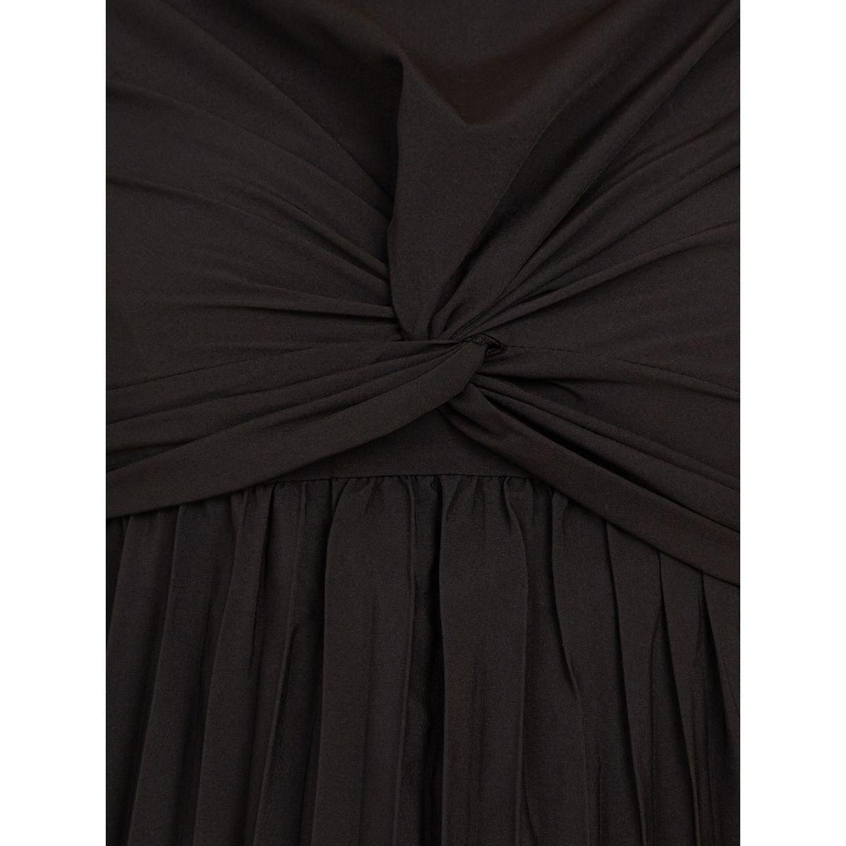 Styli Plus Front Twist Pleated A-Line Midi Dress-women-clothing-dresses-image-3