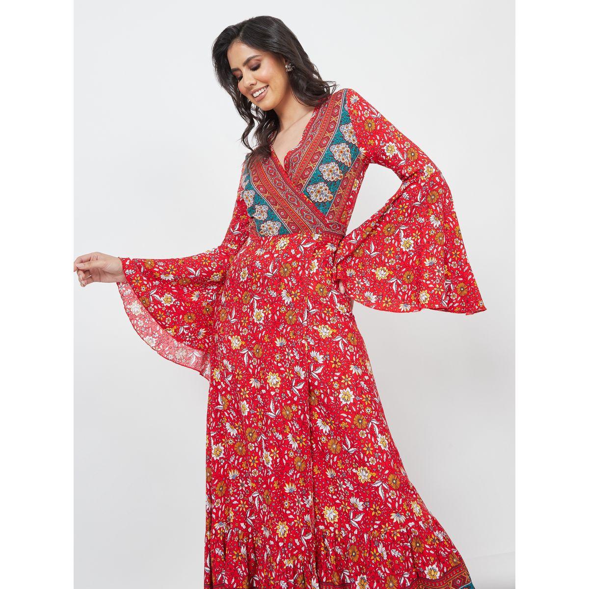 فستان طويل بنمط لف-women-clothing-dresses-image-2