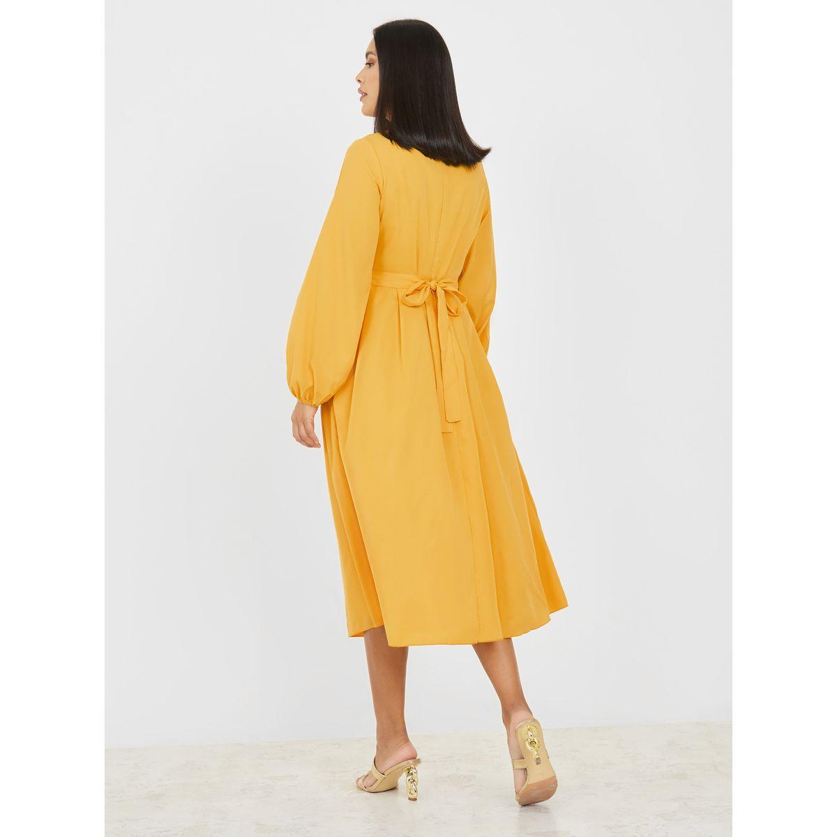 فستان ميدي بتفاصيل مطرزة-women-clothing-dresses-image-4