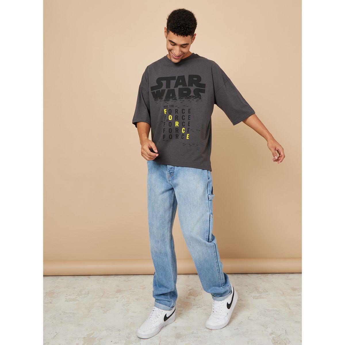 Styli Star Wars Graphic Print Oversized T-shirt-men-clothing-tshirtsandpolos-tshirts-image-3