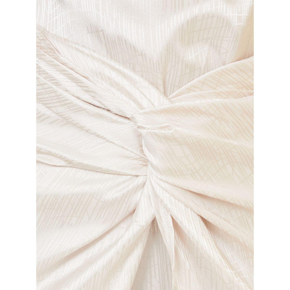Styli Limited Satin Jacquard Twist Detail Midi Dress-women-clothing-dresses-image-3