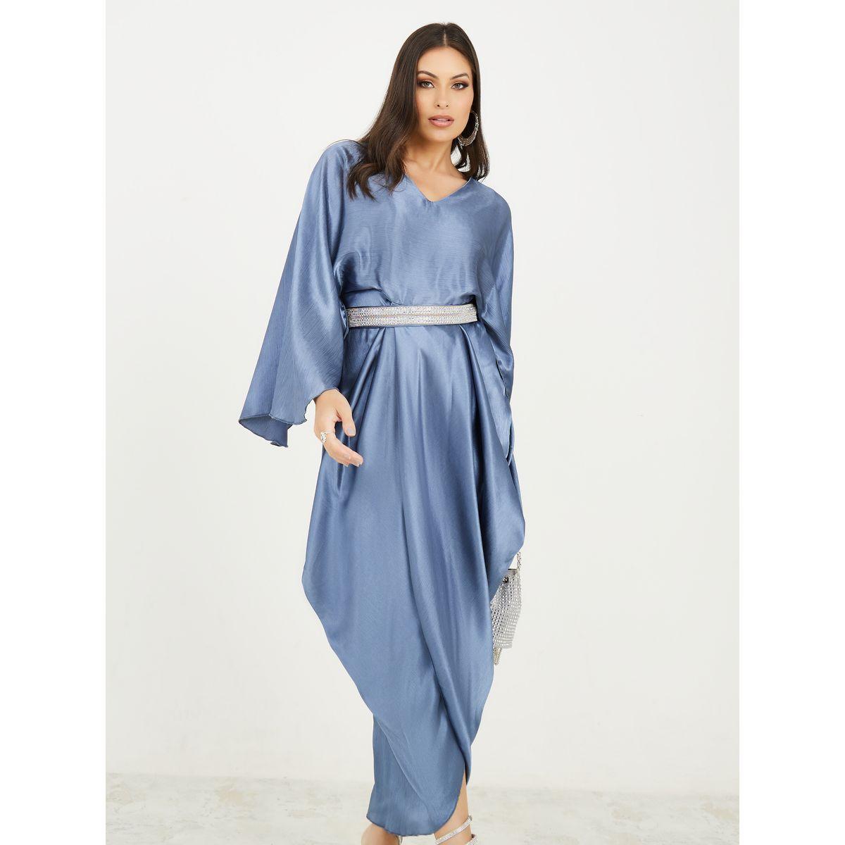 Styli Limited Cape Sleeves Cowl Drape Maxi Dress-women-clothing-dresses-image-2