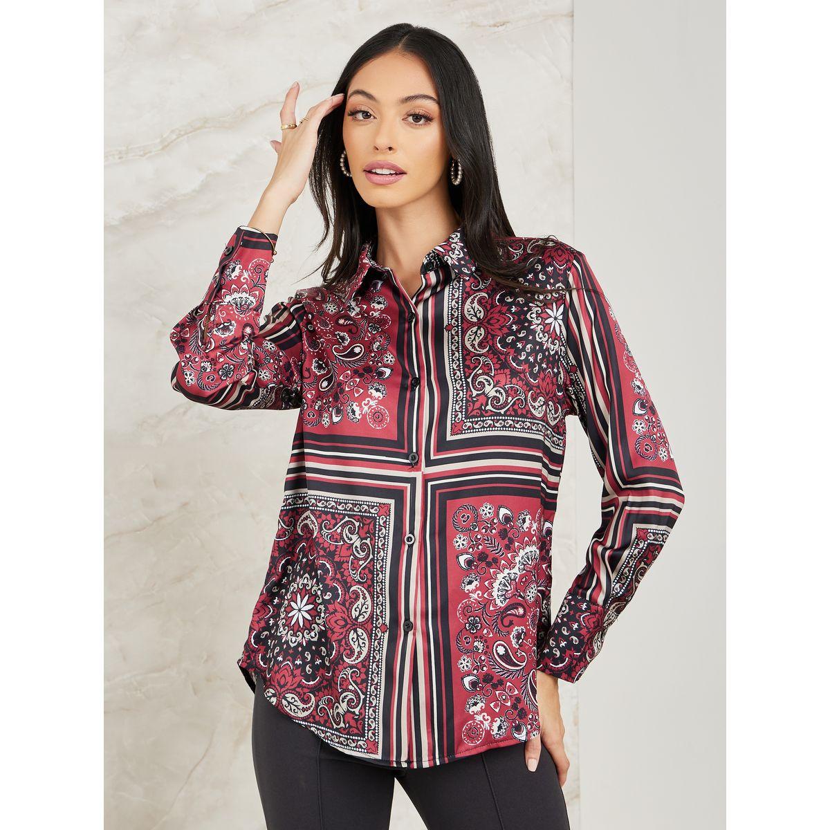 Styli Limited Scarf Paisley Print Satin Shirt-women-clothing-shirtsandblouses-shirts-image-3