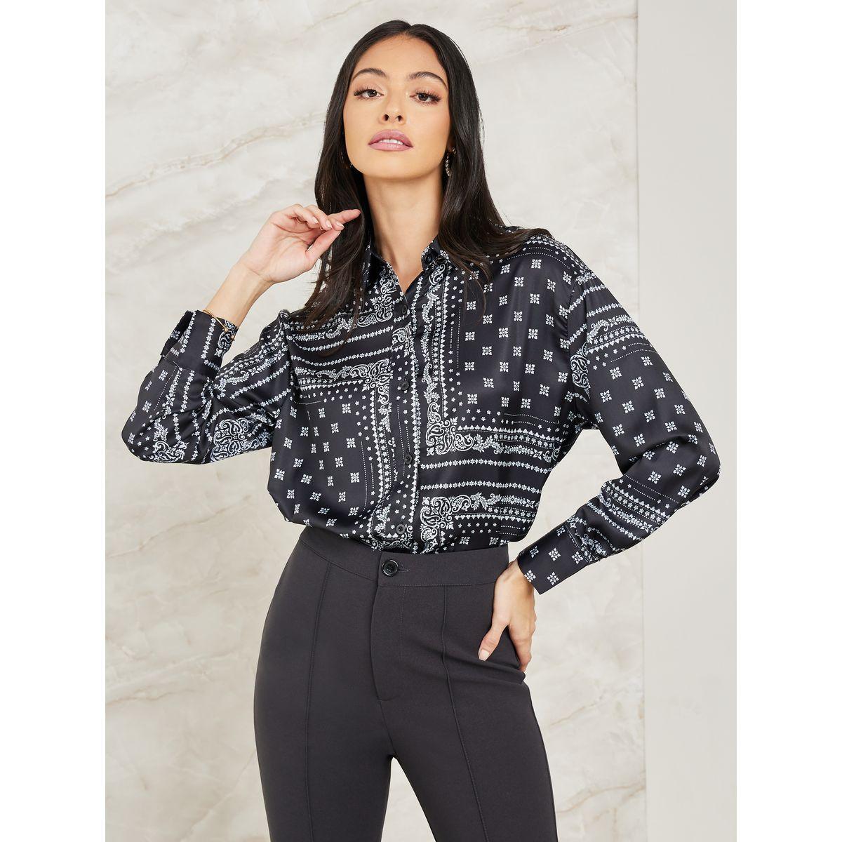 Styli Limited Paisley Print Satin Shirt-women-clothing-shirtsandblouses-shirts-image-1