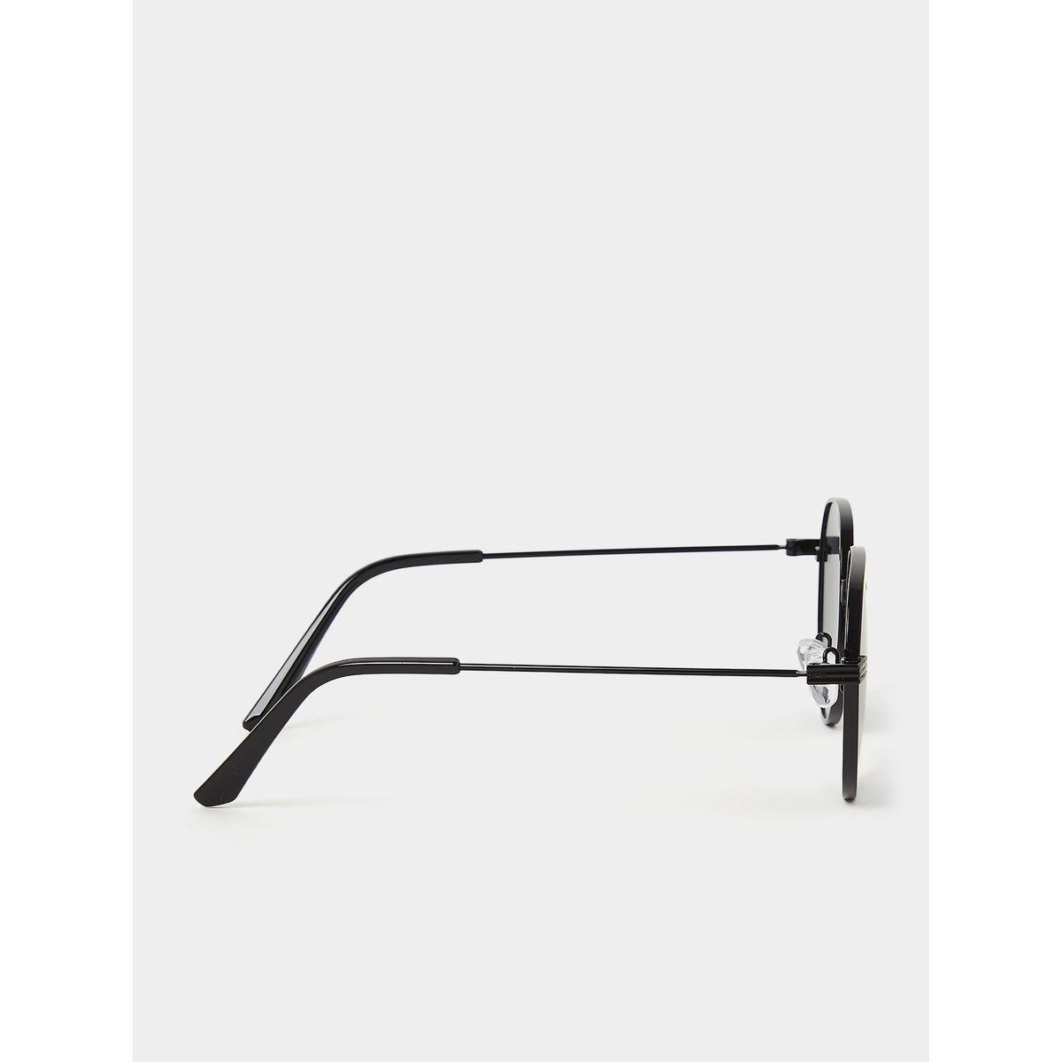 Styli Plain Round Sunglasses with Nose Pad-men-sunglasses-image-4