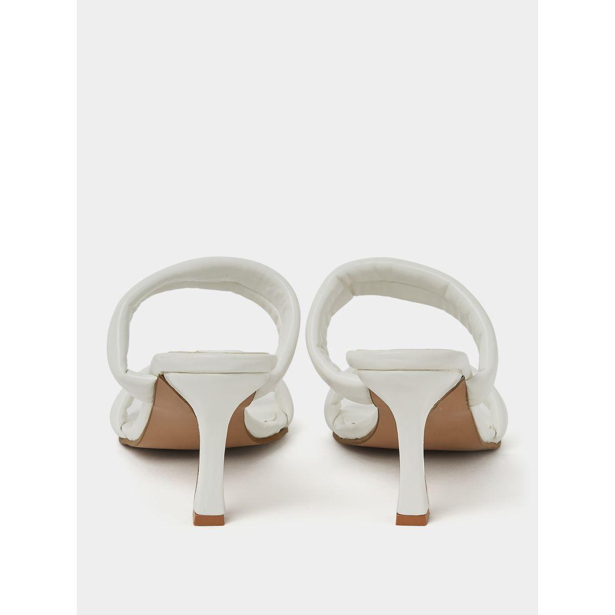 Styli Quilted Double Strap Mid Heel Sandals-women-shoes-heels-image-5