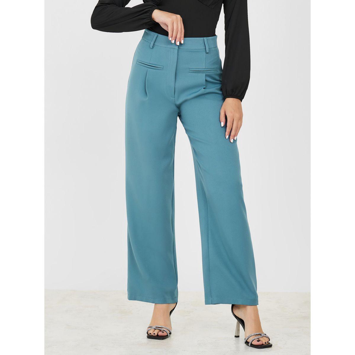 بنطال واسع الأرجل بخصر عالي-women-clothing-bottoms-trousers-image-1