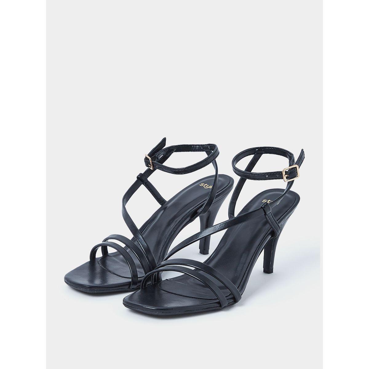 Styli Ankle Strap Closure Mid Heel Sandals-women-shoes-heels-image-3