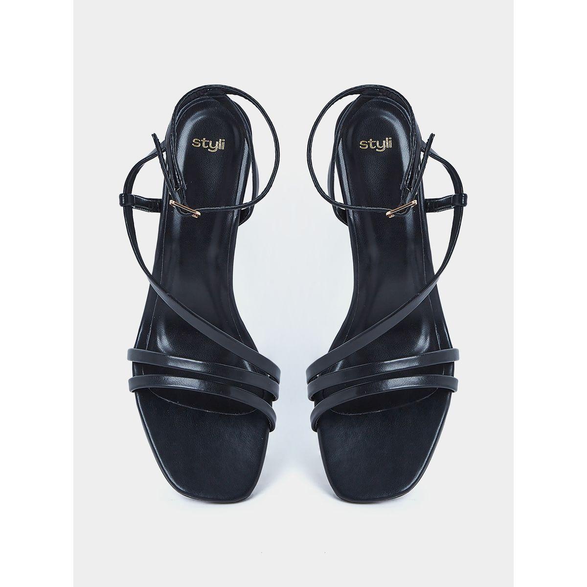 Styli Ankle Strap Closure Mid Heel Sandals-women-shoes-heels-image-6