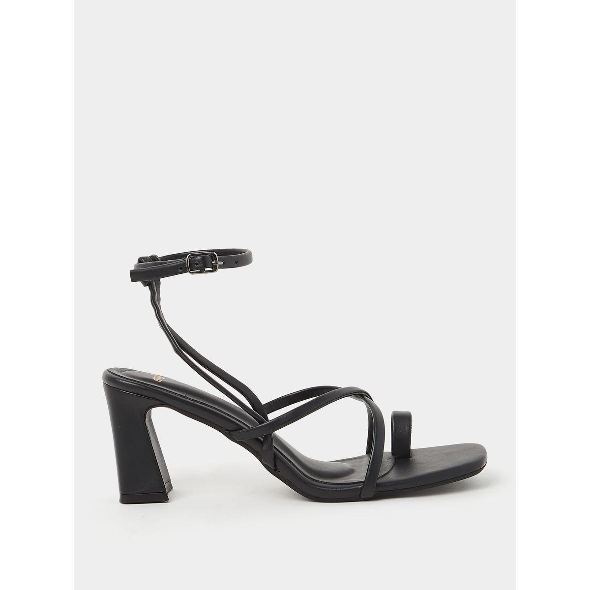 Styli Toe-Post Ankle Strap Flared Heel Sandals-women-shoes-heels-image-2
