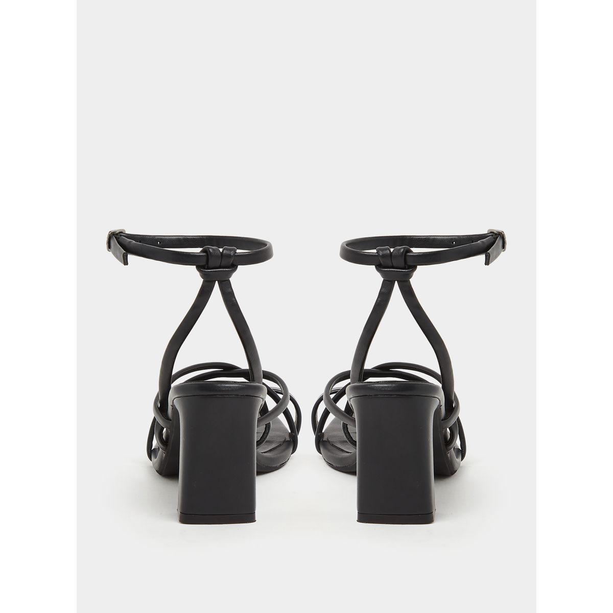 Styli Toe-Post Ankle Strap Flared Heel Sandals-women-shoes-heels-image-5
