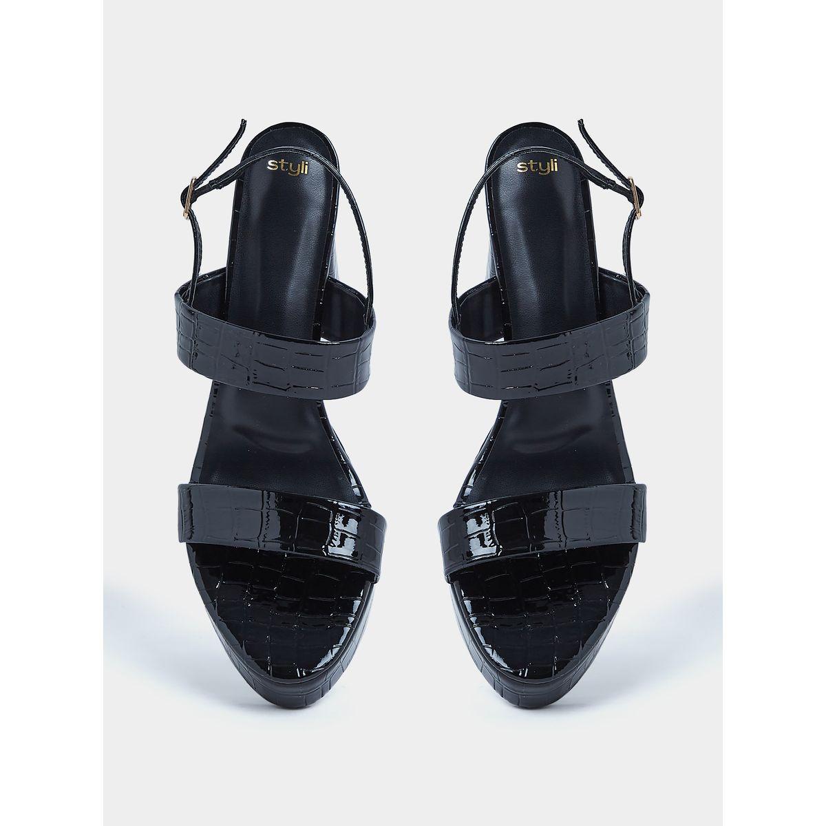 Styli Double Strap High Heel Platform Sandals-women-shoes-heels-image-6