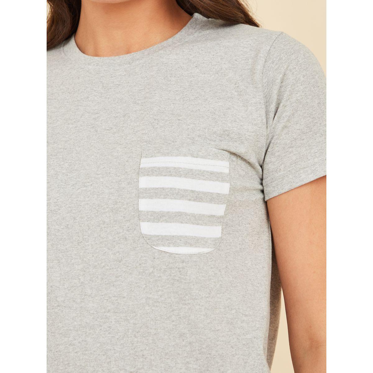 Styli Unwind Striped Pocket T-Shirt & Pyjama Set-women-clothing-nightwear-pyjamas-longsets-image-4