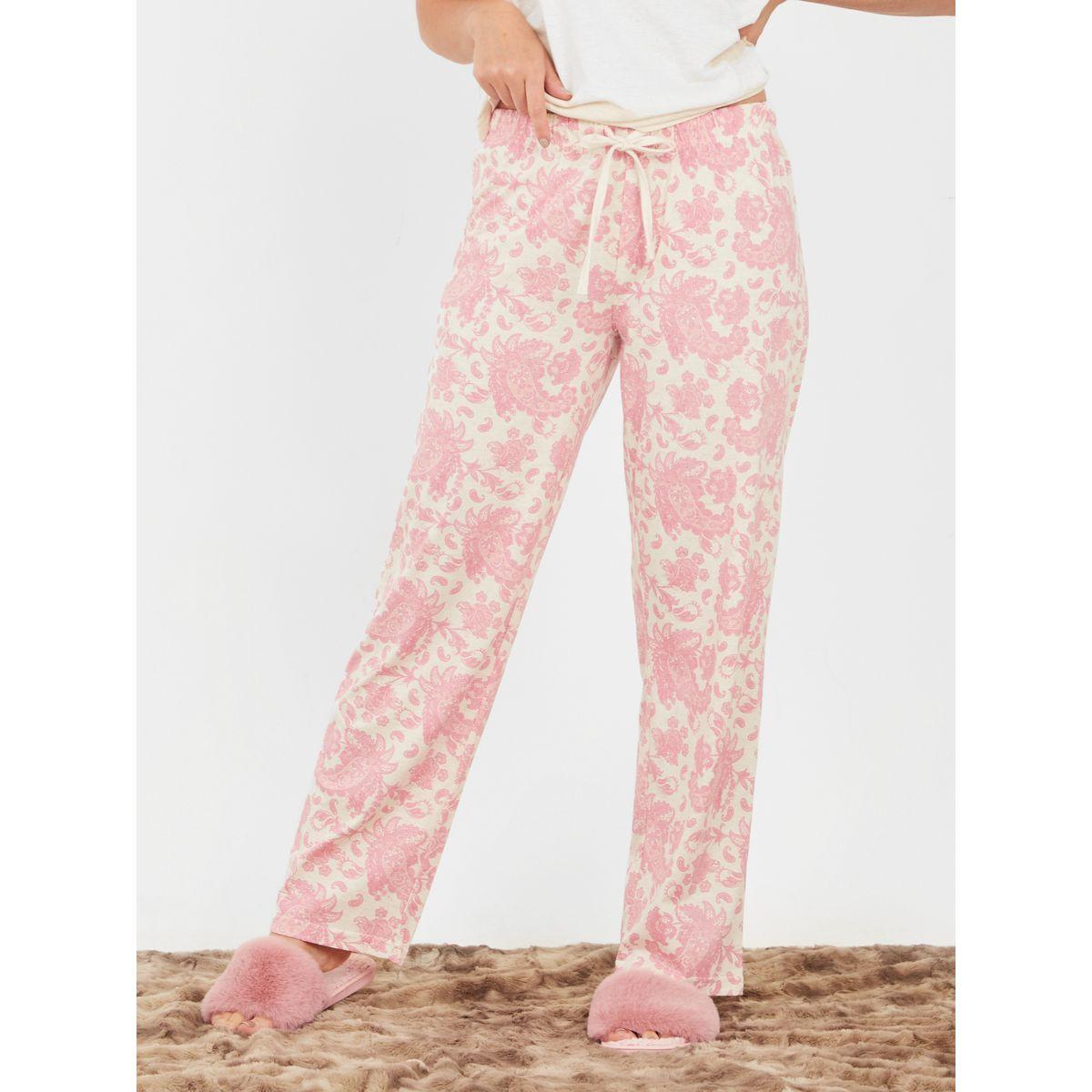 Styli Unwind Cotton Blend Pocket Vest & Paisley Print Pyjama Set-women-clothing-nightwear-pyjamas-longsets-image-5