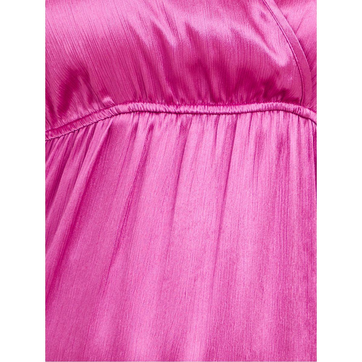 Styli Plus V Neck Satin Midi Dresses-women-clothing-dresses-image-3