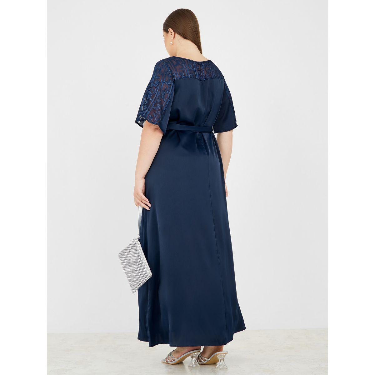 فستان طويل ساتان مع ربطة خصر-women-clothing-dresses-image-4