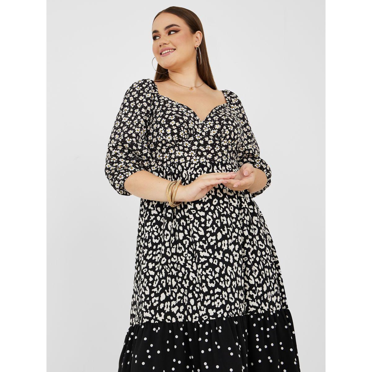 فستان طويل مزين بكسرات-women-clothing-dresses-image-2
