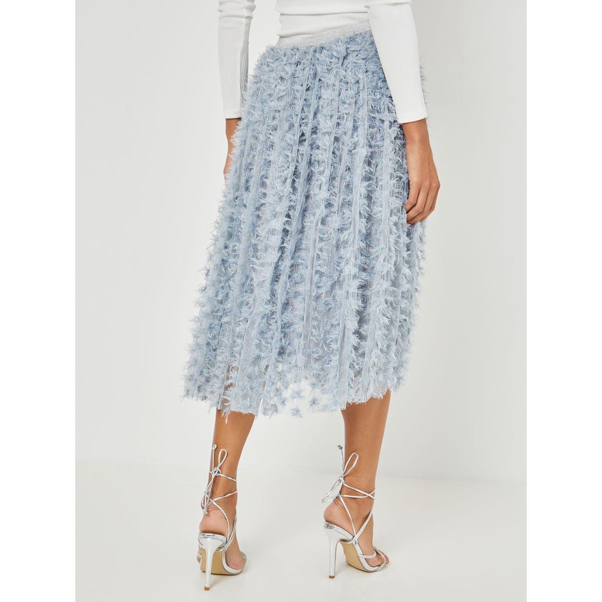 Styli Textured Mesh Midi Skirt-women-clothing-bottoms-skirts-image-4