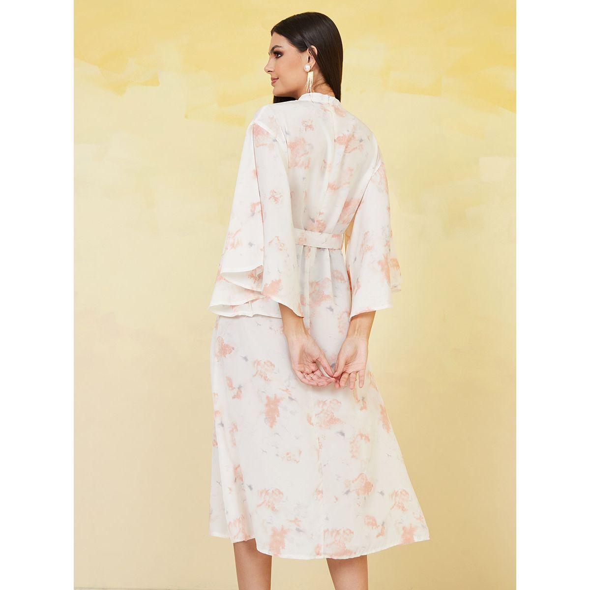 Styli Flare Sleeve Belted A-Line Midi Dress-women-clothing-dresses-image-4