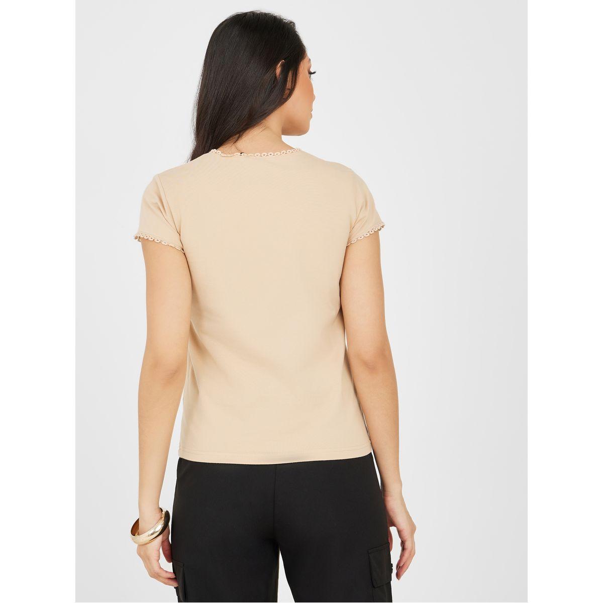 تيشيرت بنمط بلوزة بأكمام قصيرة-women-clothing-tshirts-image-5