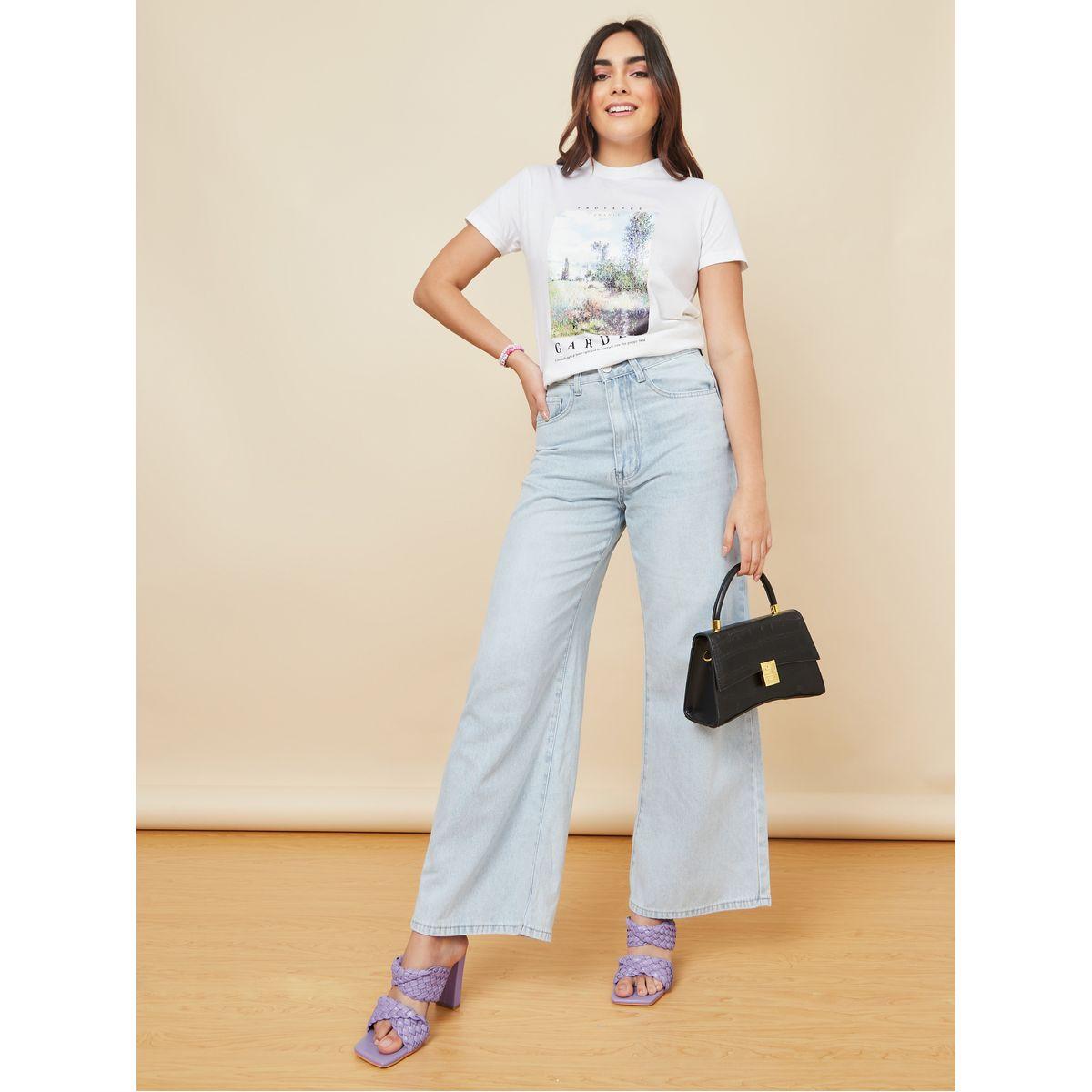 Styli Regular Fit Provence France Garden Graphic T-Shirt-women-clothing-tshirts-image-2