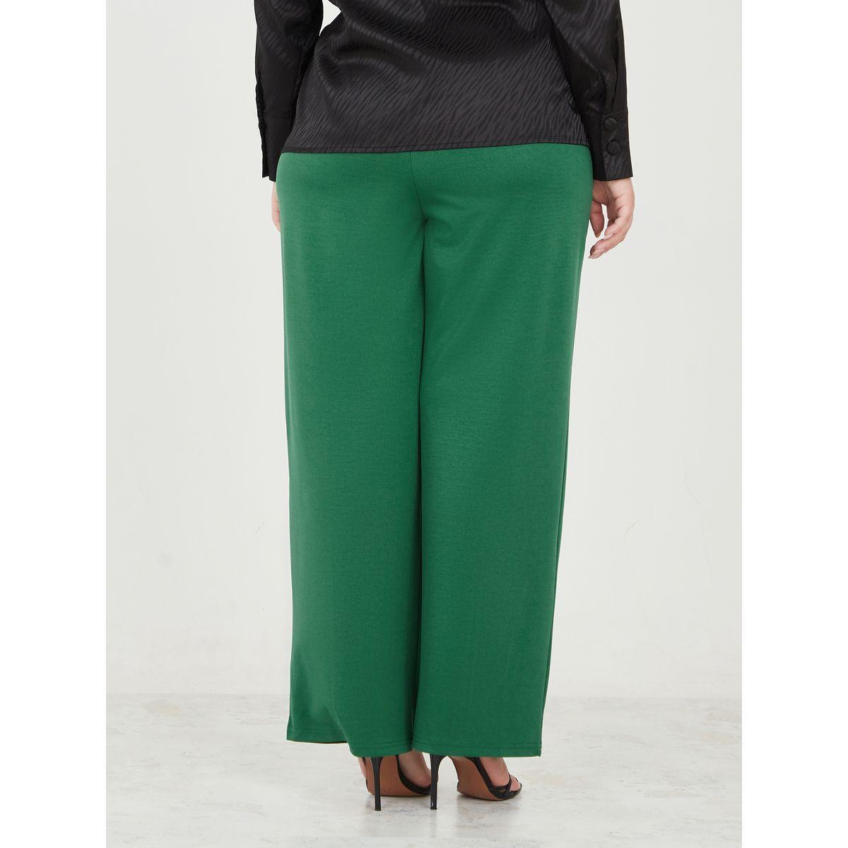 Styli Plus Pintuck Detail Wide Leg Trousers-women-clothing-bottoms-trousers-image-4
