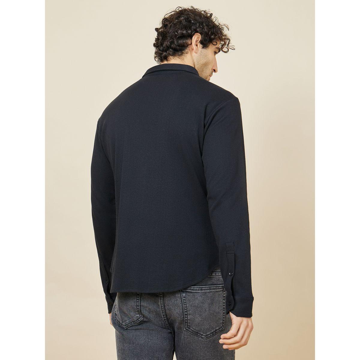 Styli Enriched Cotton Knitted Long Sleeves Shirt-men-clothing-shirts-image-4