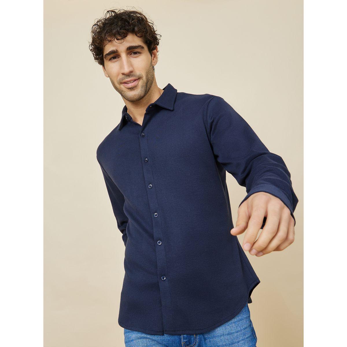 قميص محبوك بأكمام طويلة-men-clothing-shirts-image-1