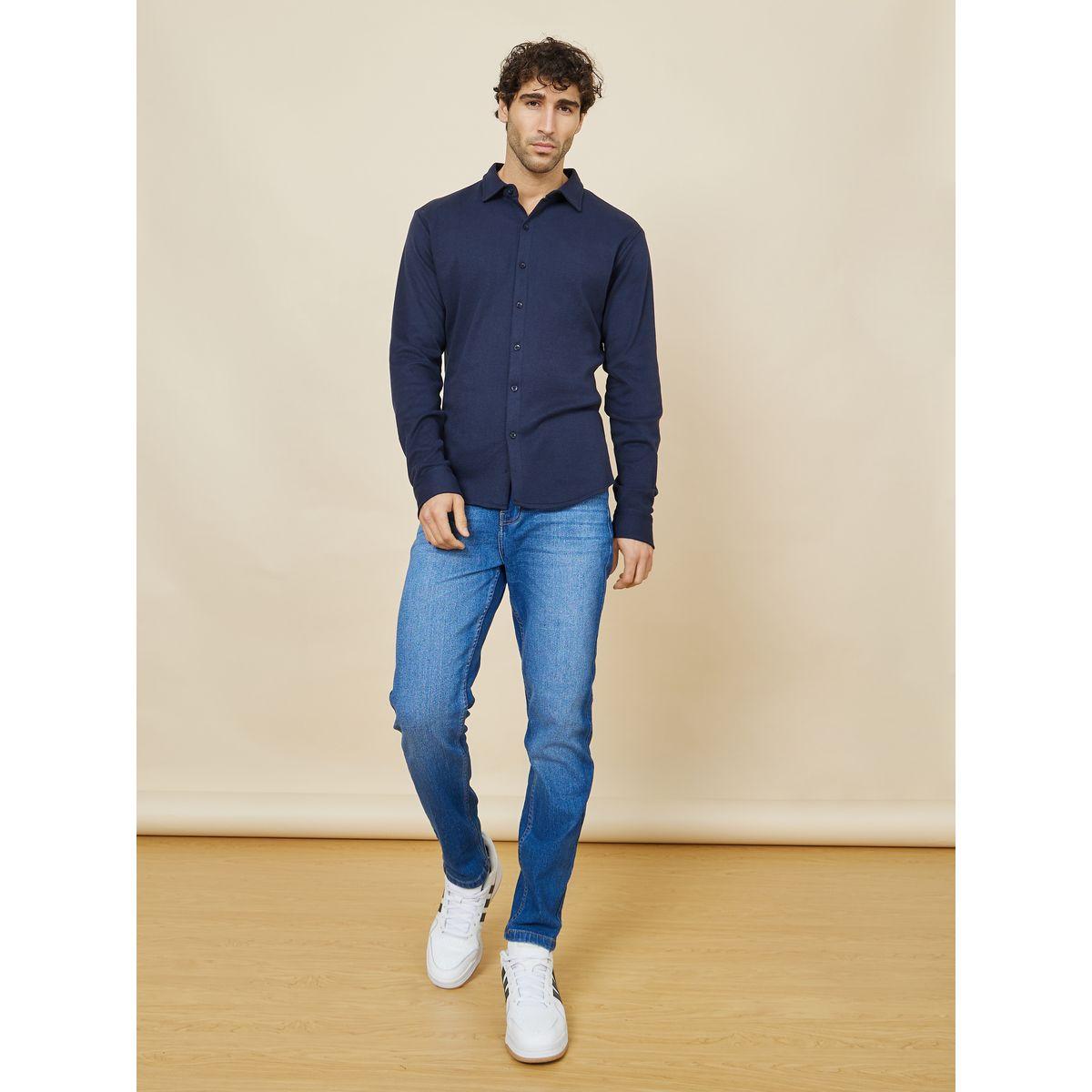 قميص محبوك بأكمام طويلة-men-clothing-shirts-image-2
