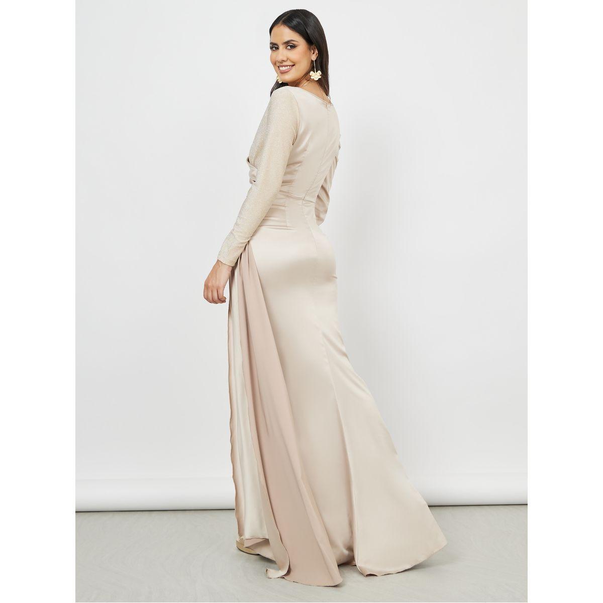 فستان طويل مزين بكسرات-women-clothing-dresses-image-4