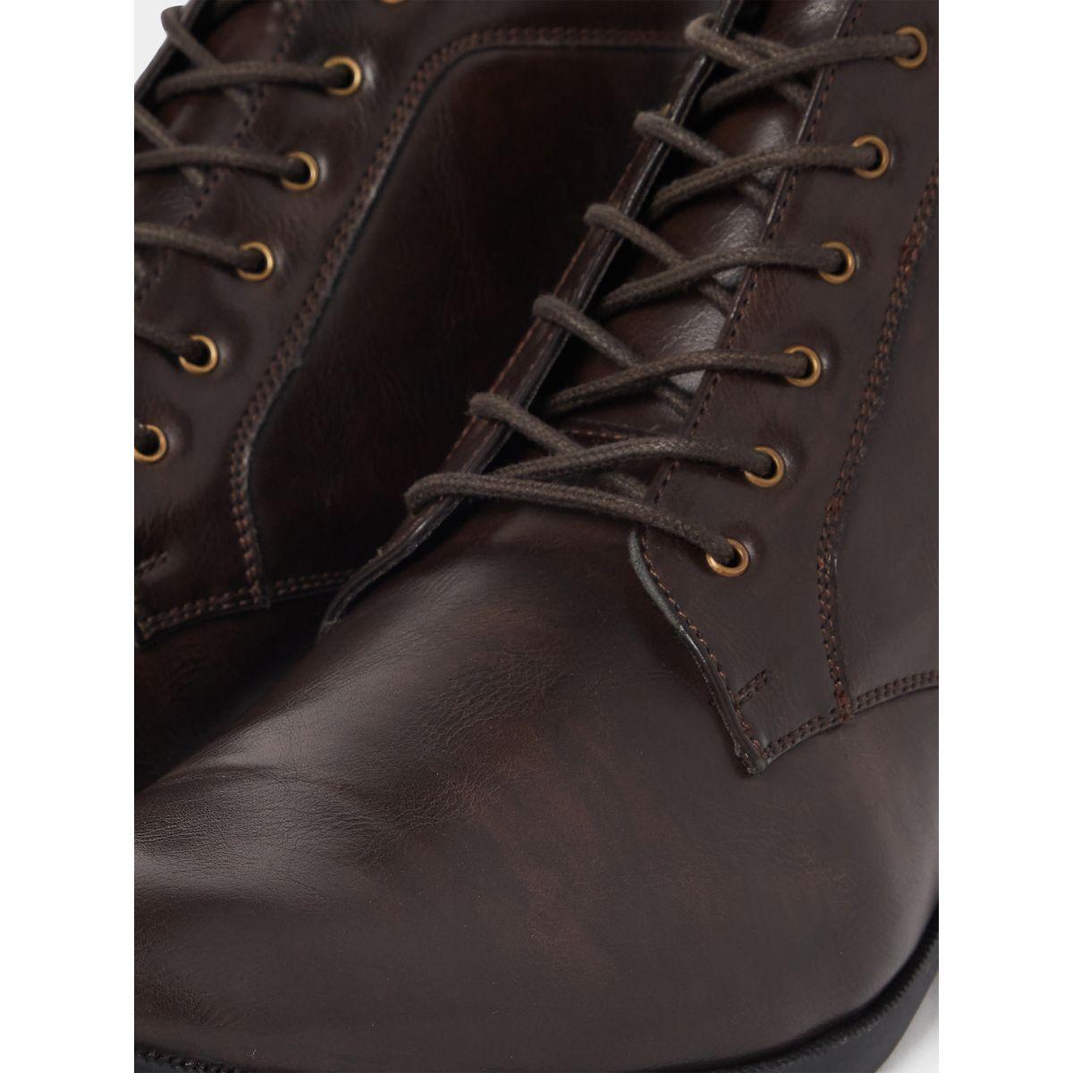 Styli High Ankle Faux Leather Boots-men-shoes-boots-image-4