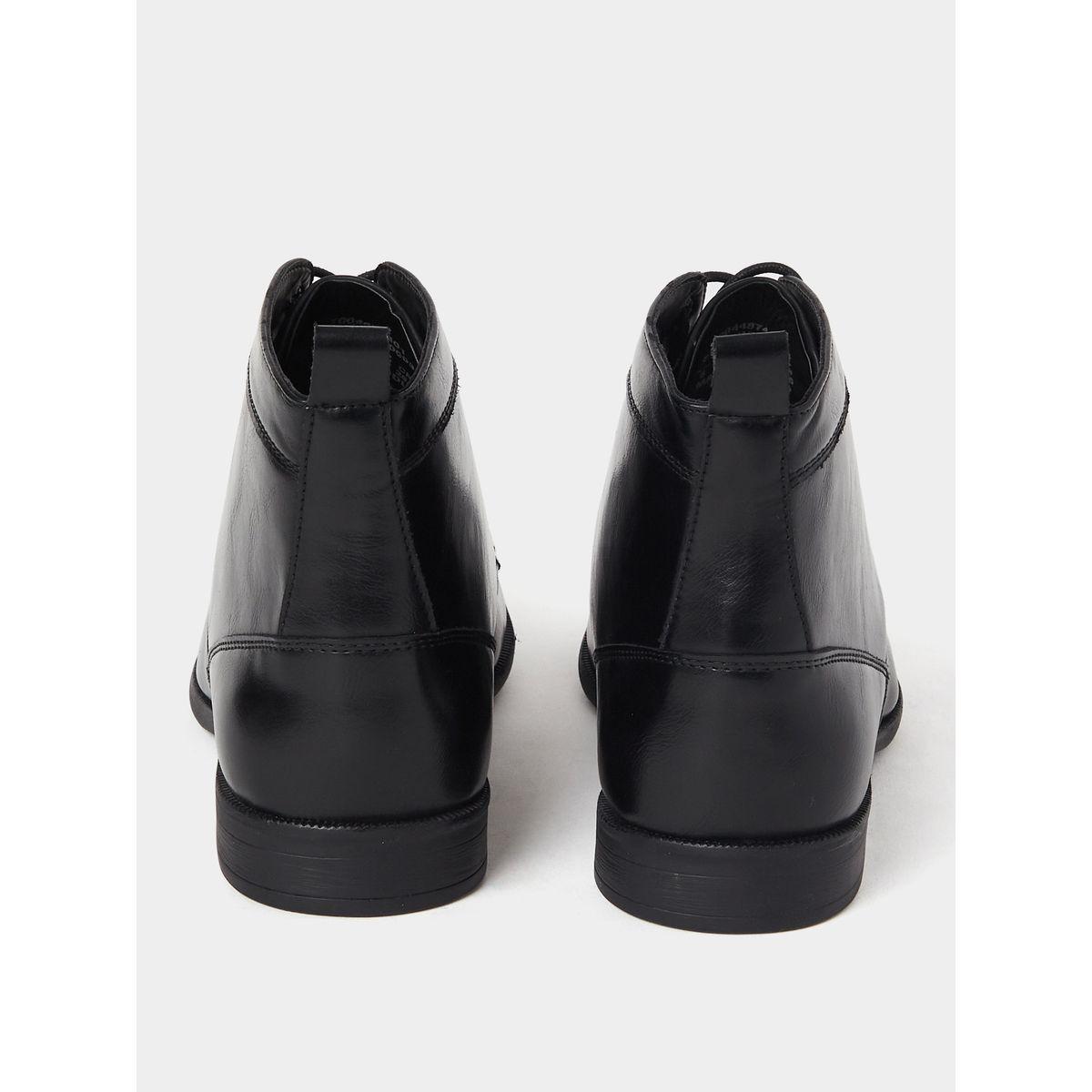 Styli High Ankle Faux Leather Boots-men-shoes-boots-image-3