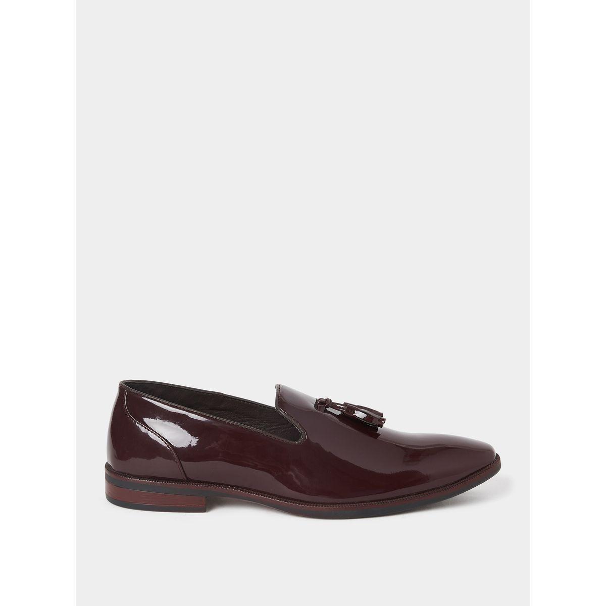 Styli Faux Leather Tassel Detail Patent Shoes-men-shoes-formalshoes-image-1