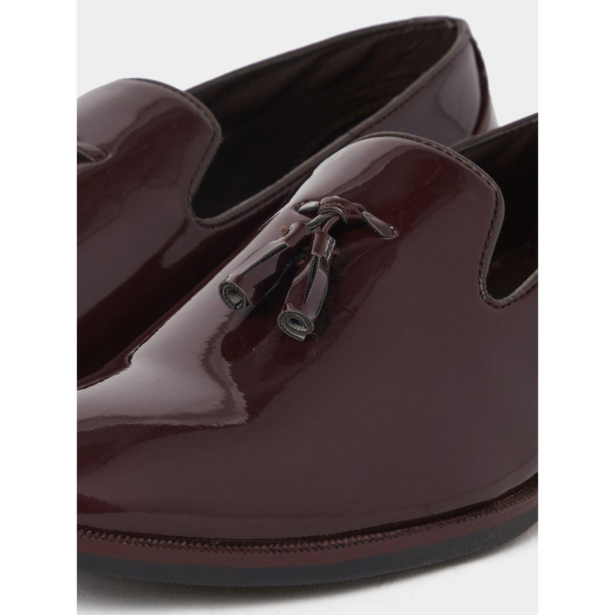 Styli Faux Leather Tassel Detail Patent Shoes-men-shoes-formalshoes-image-4