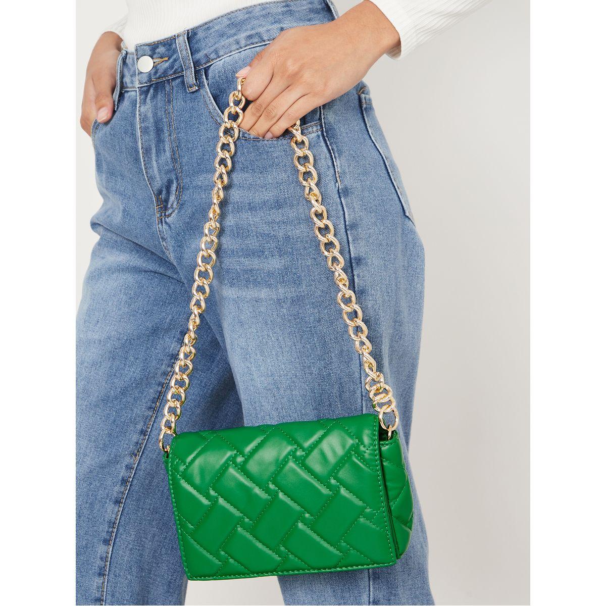 Styli Quilted Crossbody Bag with Chain Strap-women-bagsandwallets-handbags-image-2