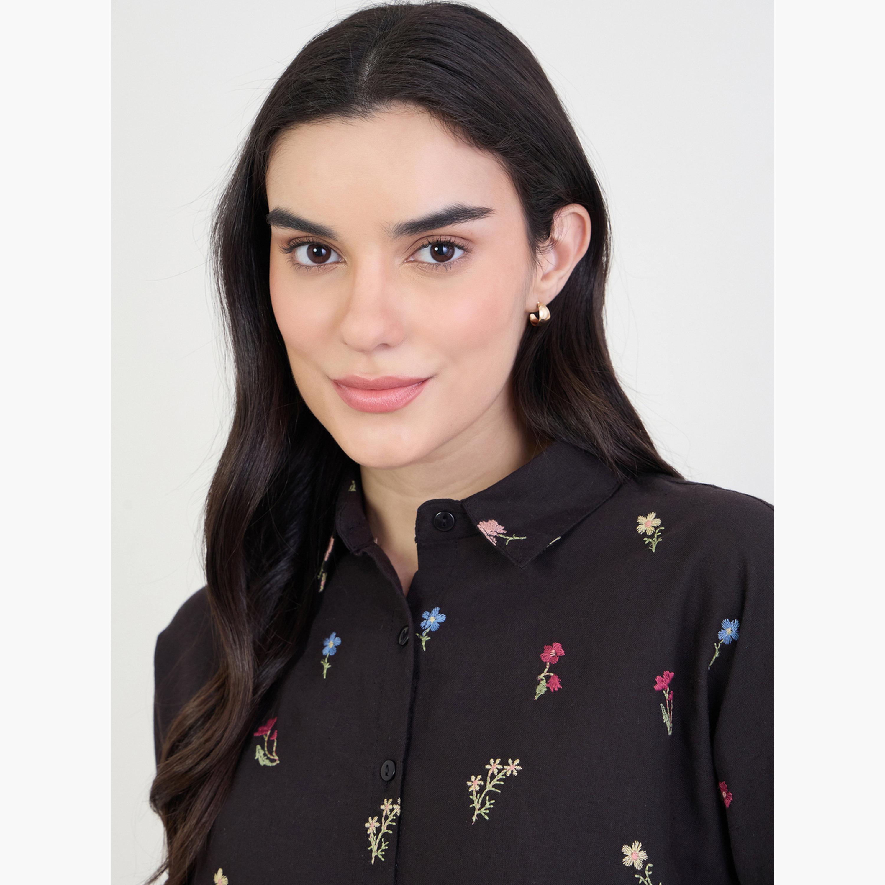 طقم من بلوزة تويد وتنورة-women-clothing-shirtsandblouses-shirts-image-3