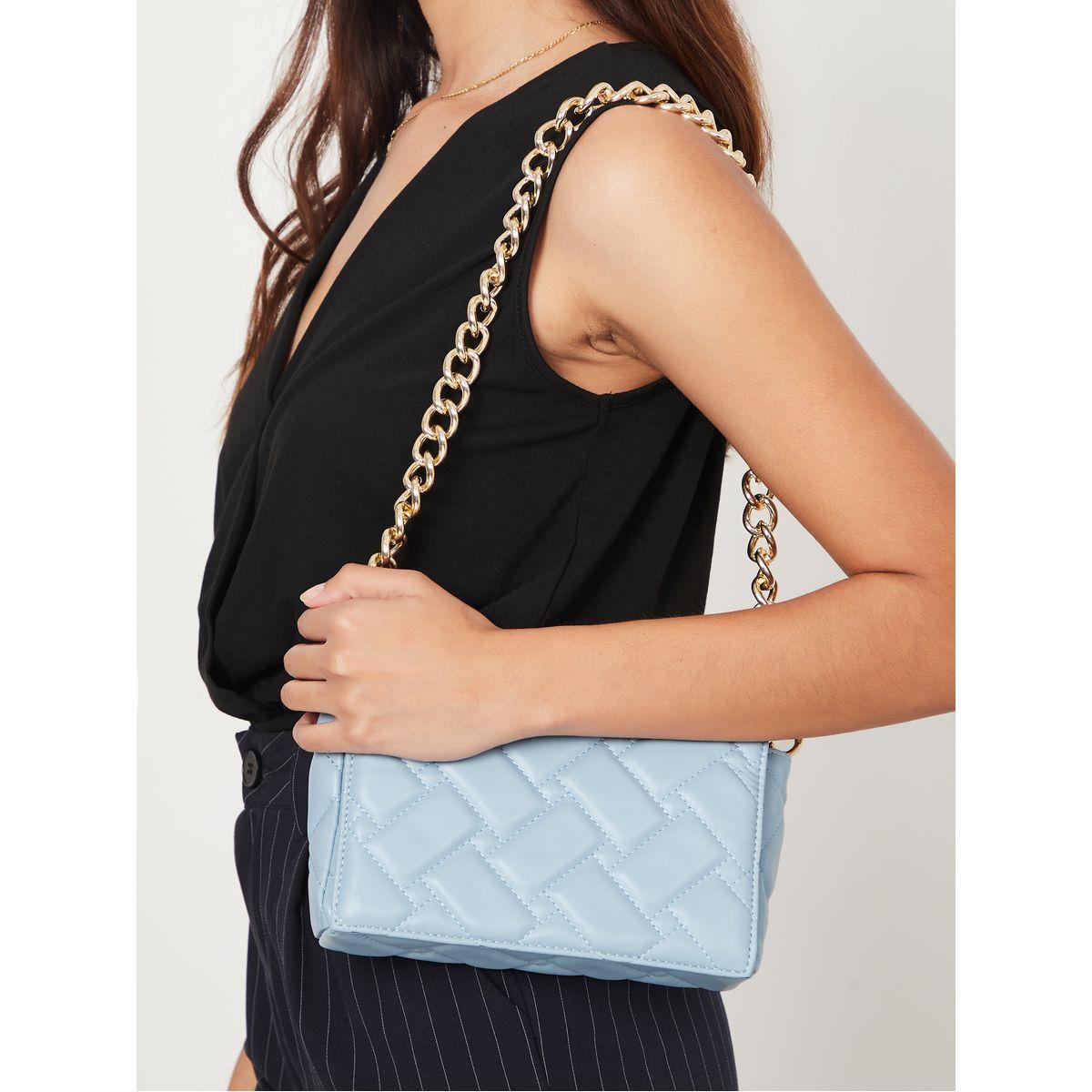 Styli Quilted Handbag with Chain Strap-women-bagsandwallets-handbags-image-3