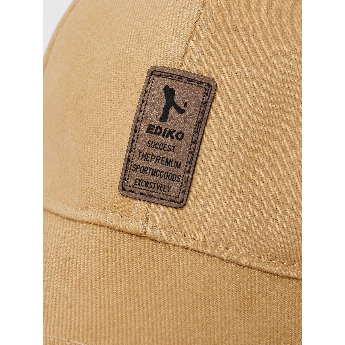 Styli Leather Look Patch Detail Cap-men-caps-image-2