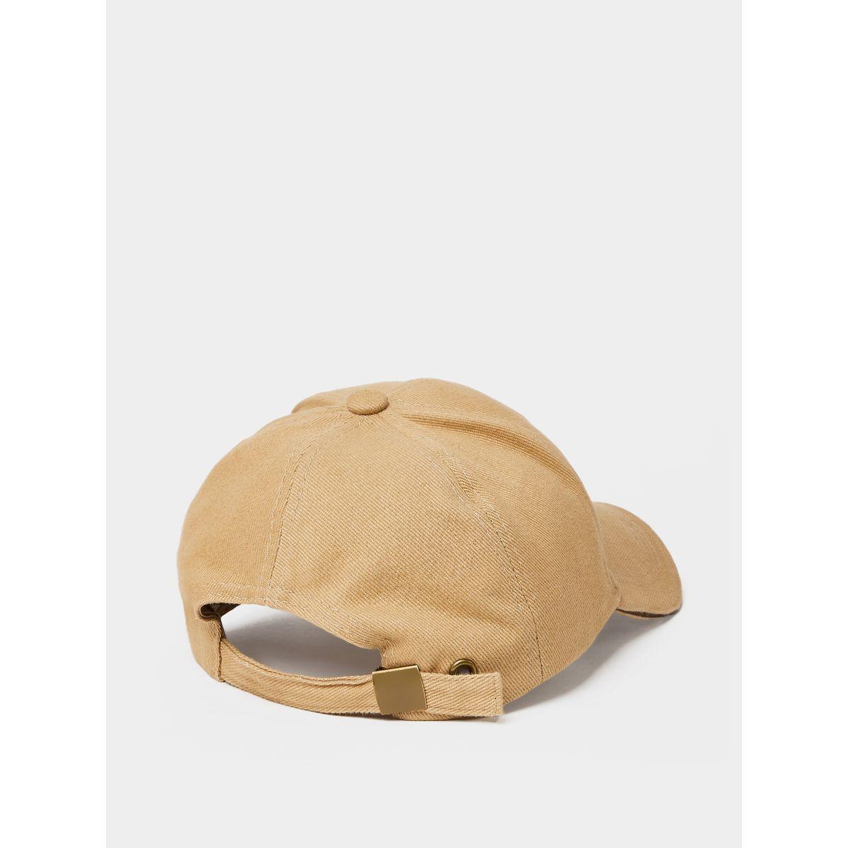 Styli Leather Look Patch Detail Cap-men-caps-image-3