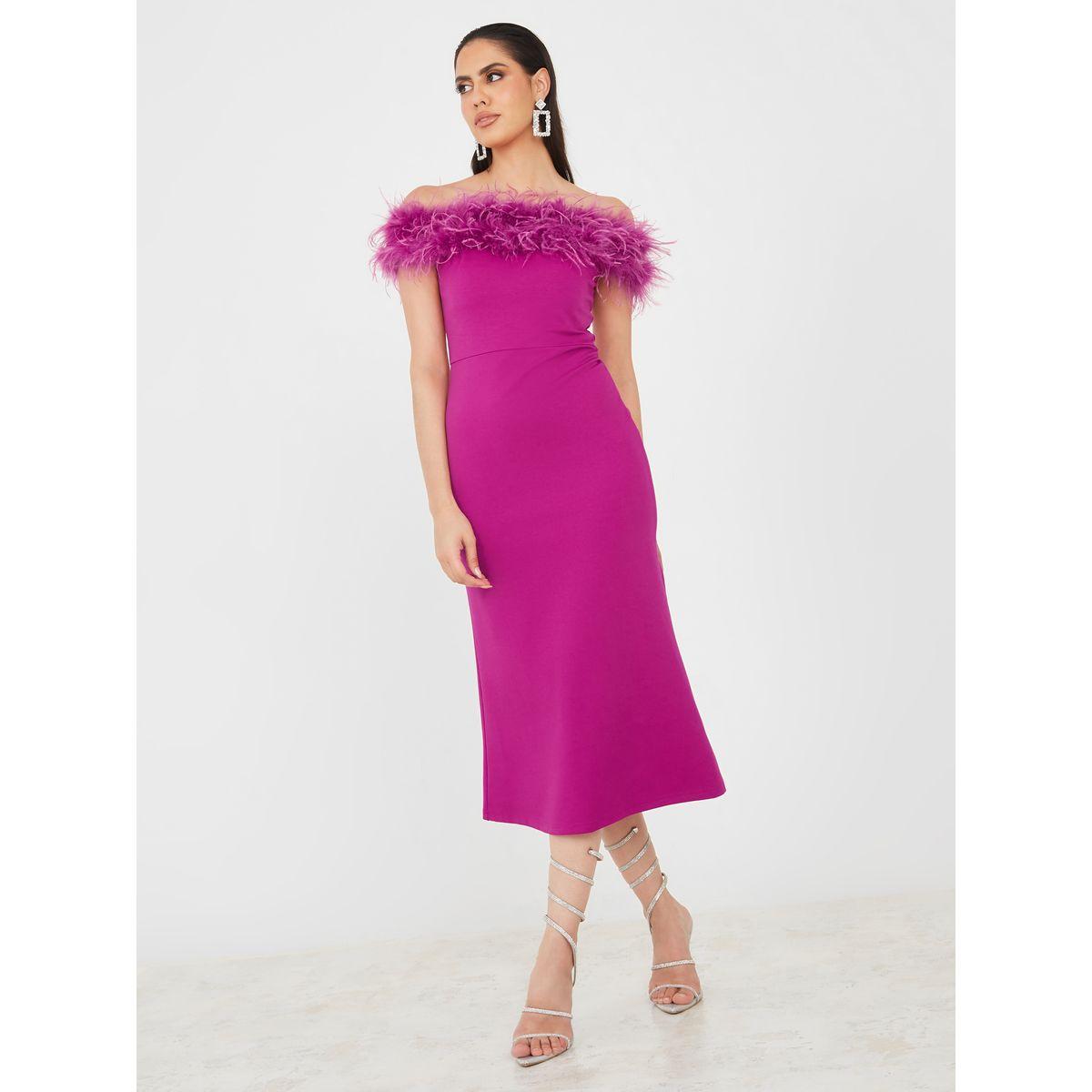 فستان ميدي باكتاف مكشوفة-women-clothing-dresses-image-1