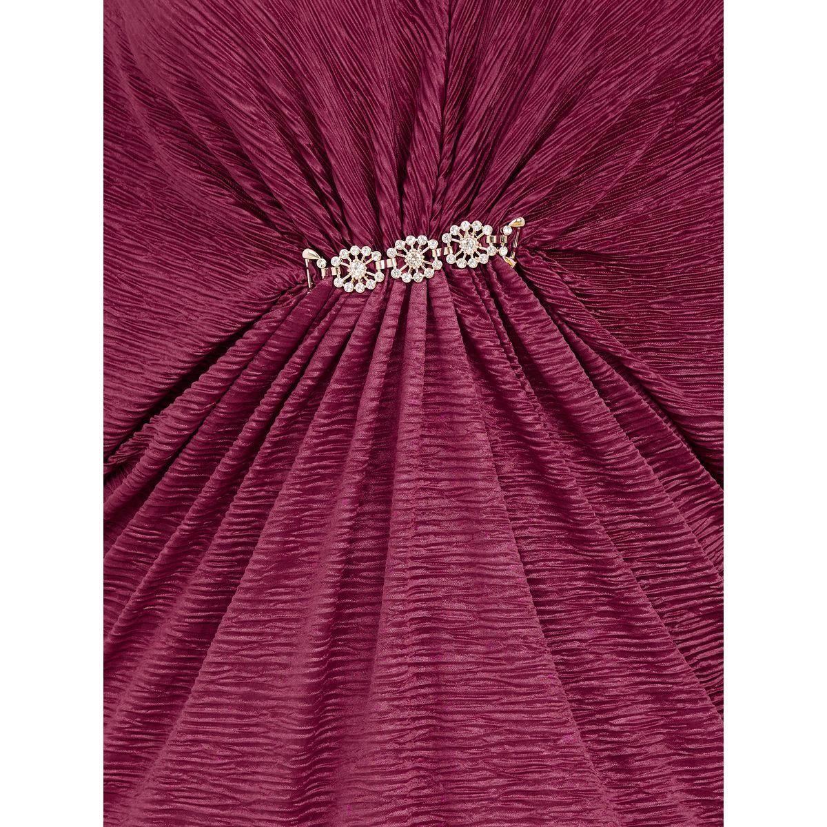 Styli Limited Draped Embellished Maxi Dress with Gathered Detail-women-clothing-dresses-image-3