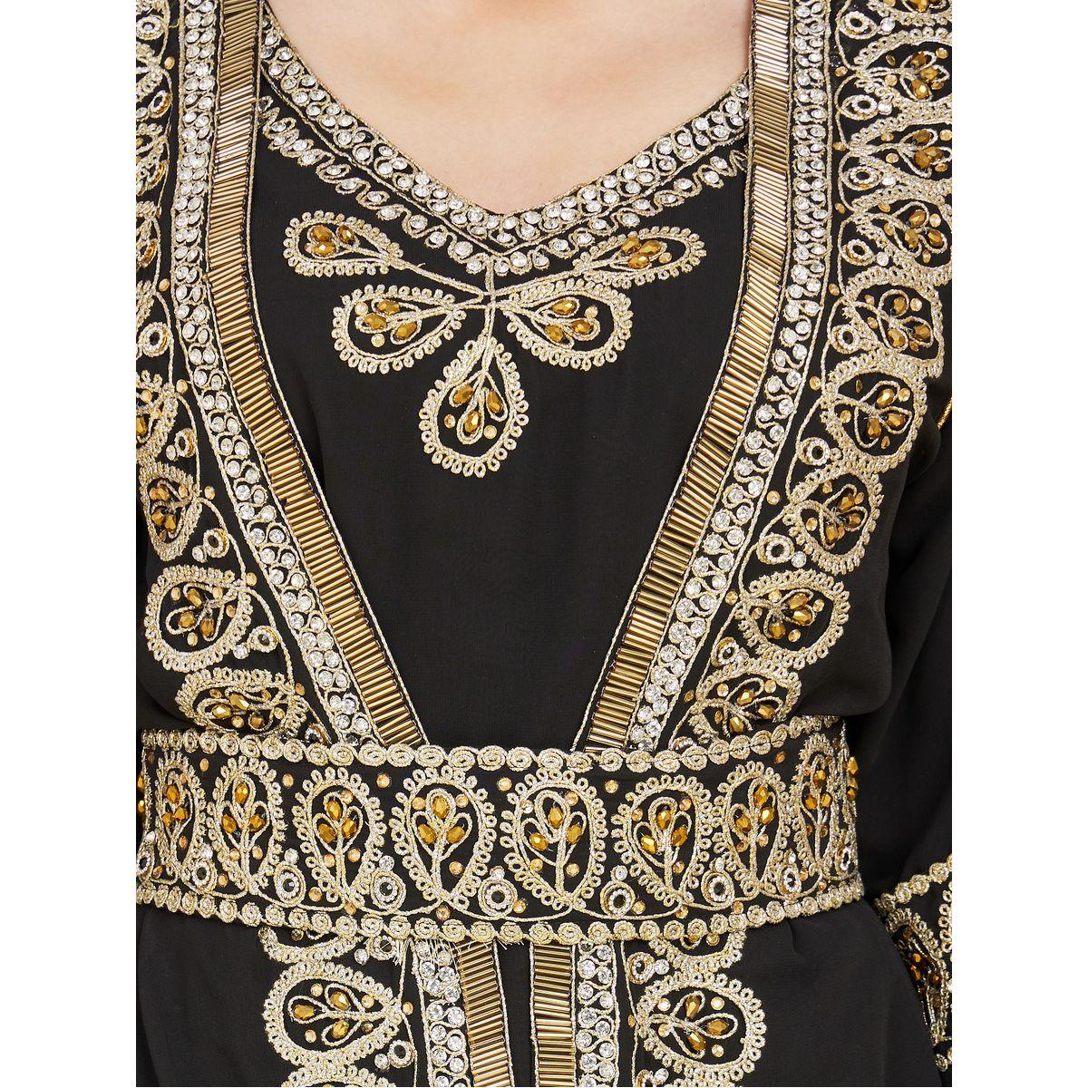 Styli Bell Sleeve Embroidered Kaftan-women-arabicclothing-kaftan-image-5