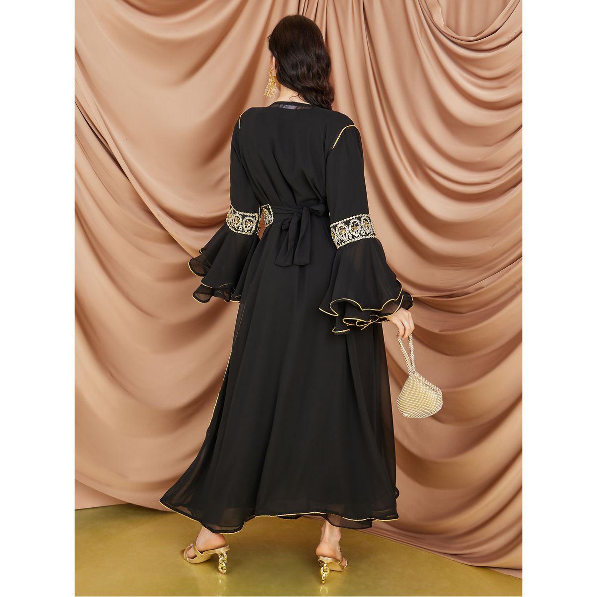Styli Bell Sleeve Embroidered Kaftan-women-arabicclothing-kaftan-image-6