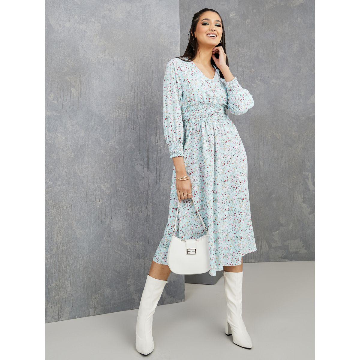 فستان ميدي باكمام طويلة-women-clothing-dresses-image-1