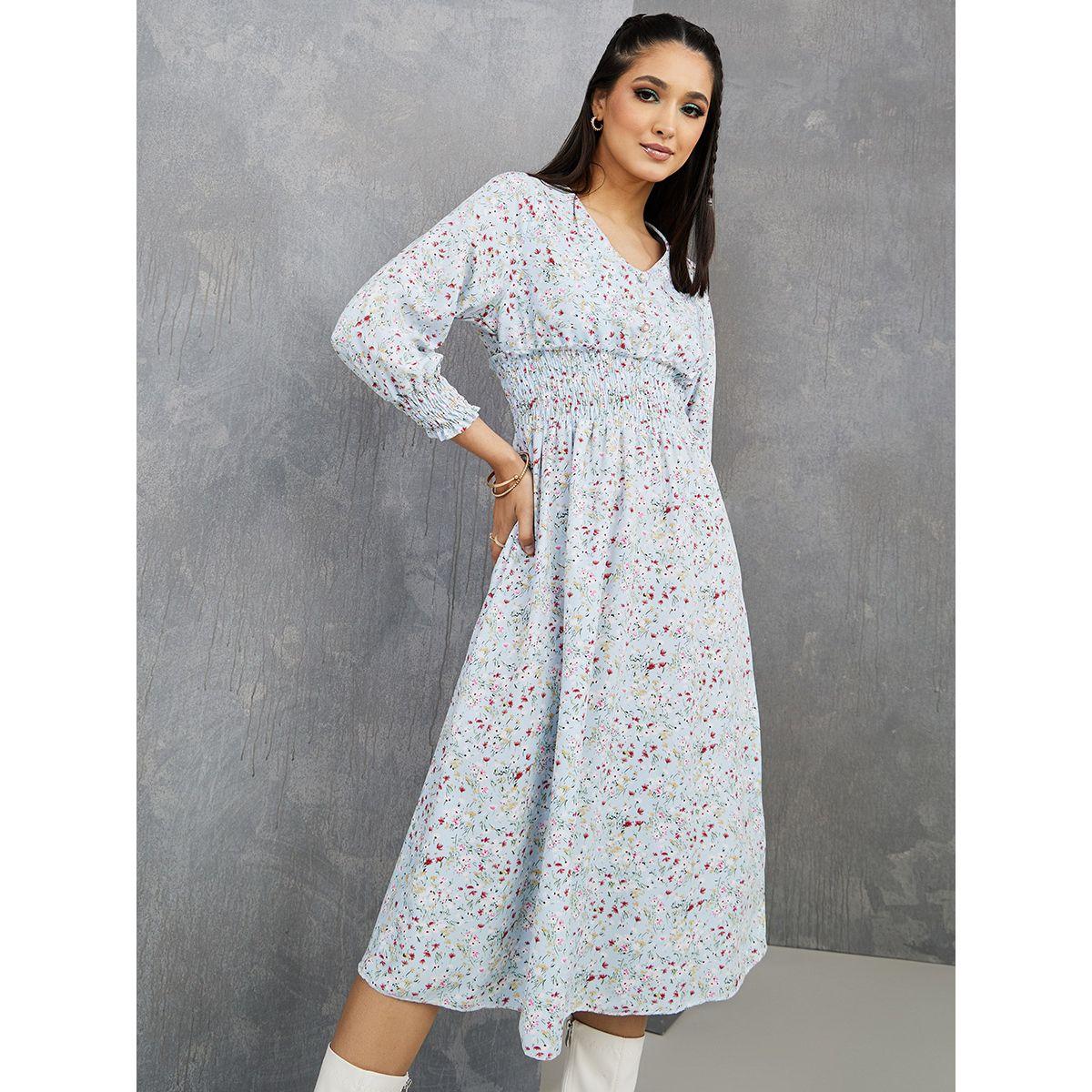 فستان ميدي باكمام طويلة-women-clothing-dresses-image-2