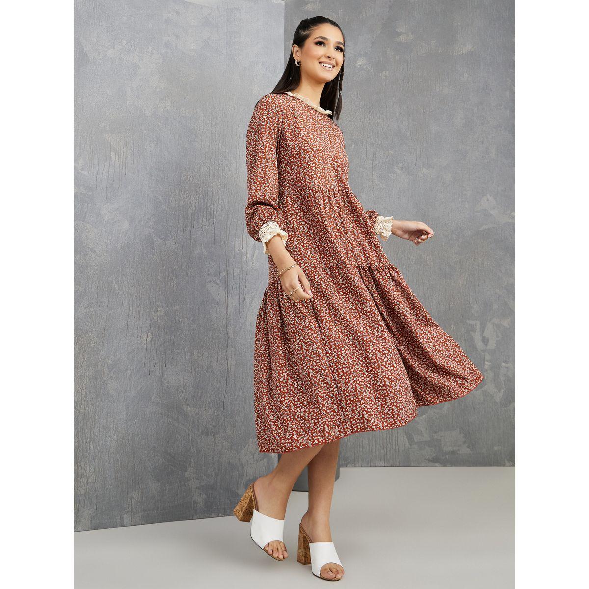 فستان ميدي باكمام طويلة-women-clothing-dresses-image-1