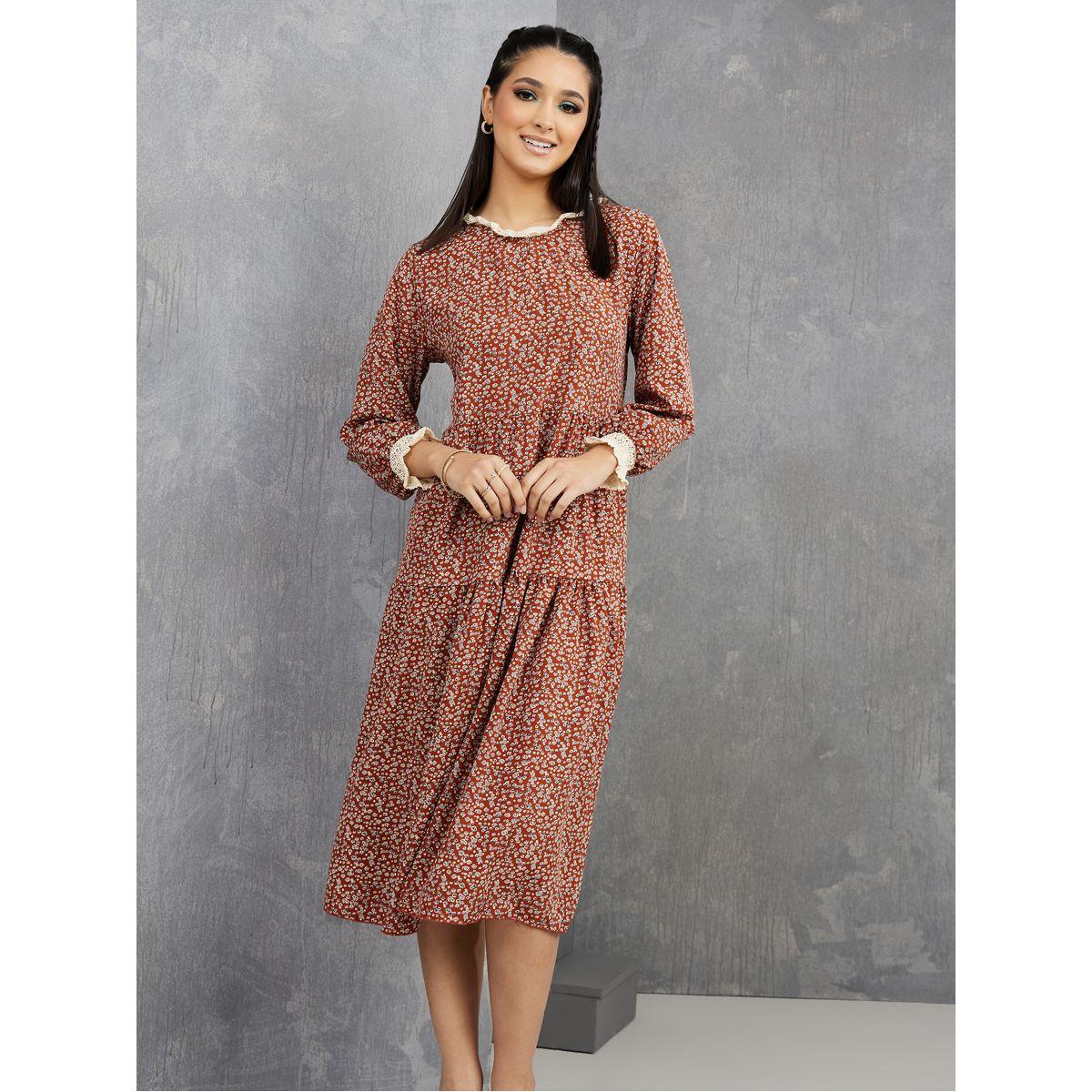 فستان ميدي باكمام طويلة-women-clothing-dresses-image-2