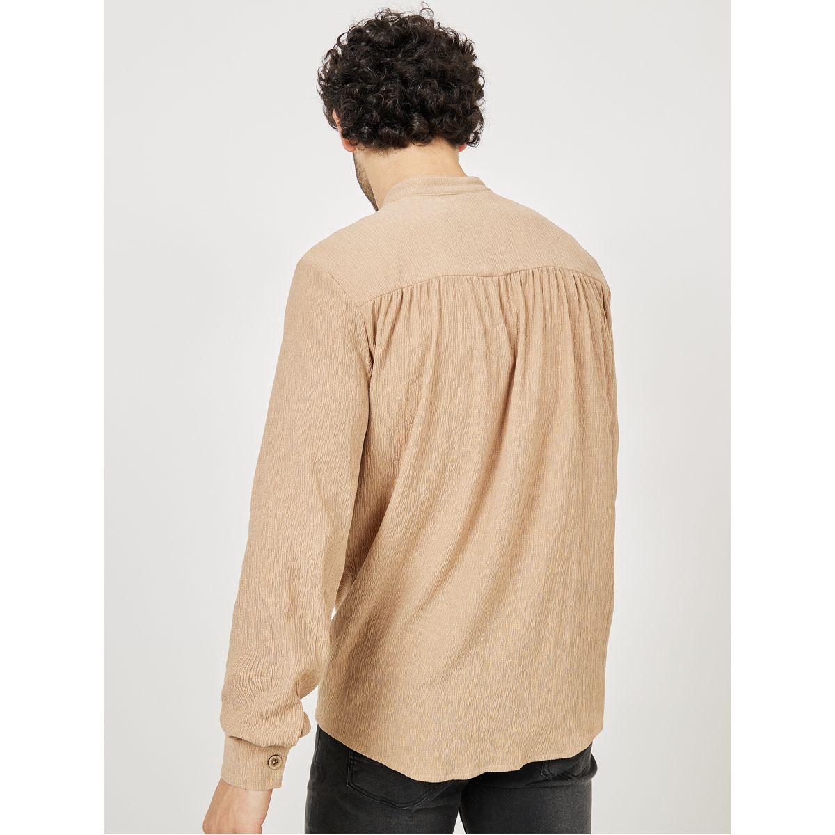 قميص محبوك بياقة بدون طيات-men-clothing-shirts-image-4